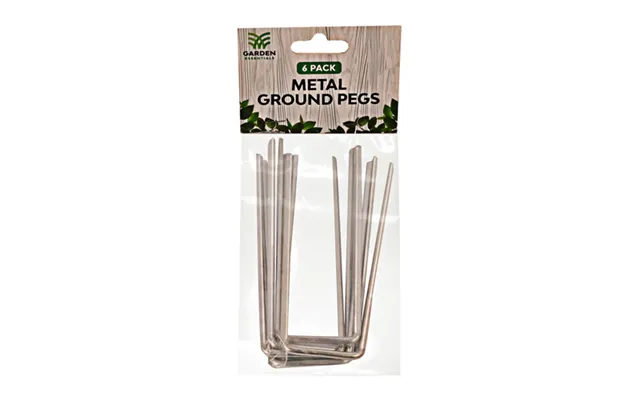 Garden Essentials Metal Ground Pegs 6 Pack