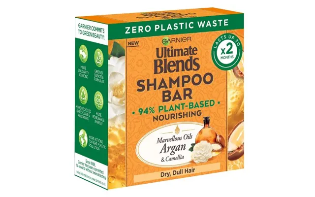 Garnier Ultimate Blends Argan & Camellia Shampoo Bar 60g