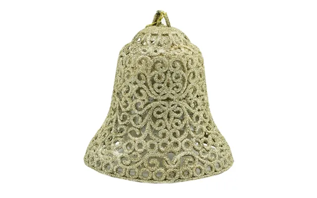 Giant Glitter Bell Christmas Decoration - Gold