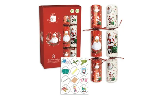 Giftmaker Santa Christmas Crackers 8 Pack