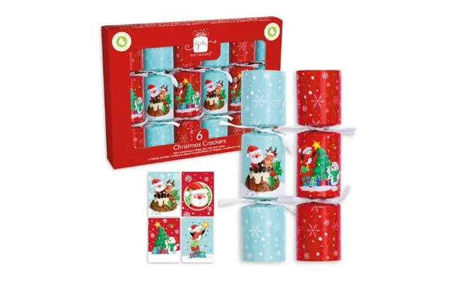 Giftmaker Santa & Friends 6 Mini Christmas Crackers