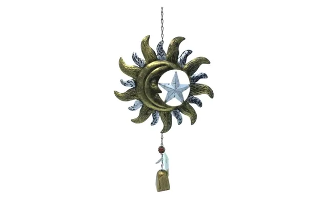 Gold And Silver Sun Hanging Wind Chime Assorted Styles - Moon & Star