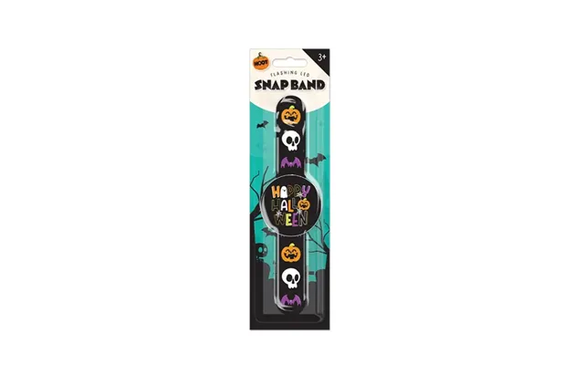 Halloween Flashing Led Snap Band Assorted Designs - Happy Halloween