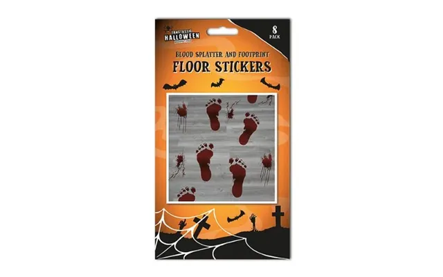 Halloween Footprint Floor Stickers 8 Pack