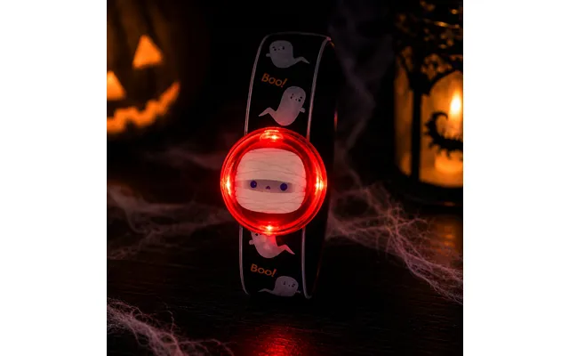 Halloween Led Flashing Snap Band Assorted Designs - Zombie