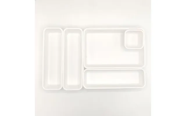 Home Collection 5 Pack Interlocking Drawer Organisers