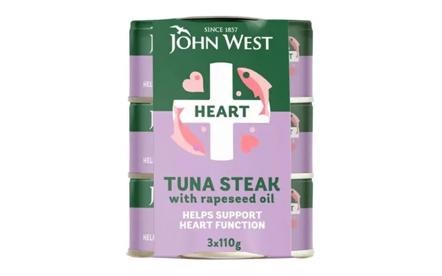 John West Tuna Steak With Rapeseed Oil 3 X 110g