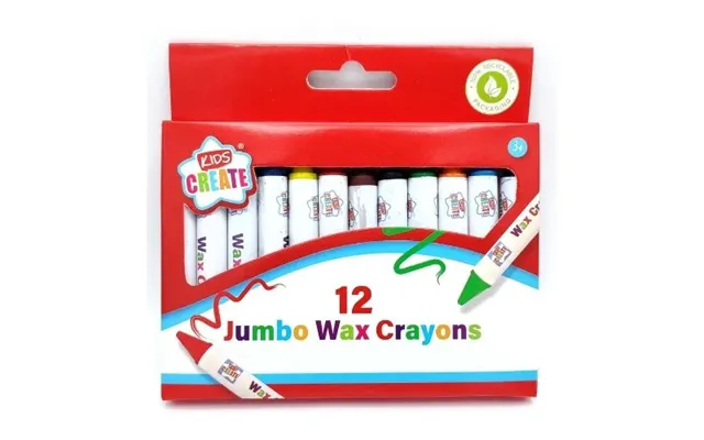 Jumbo Wax Crayons 12 Pk
