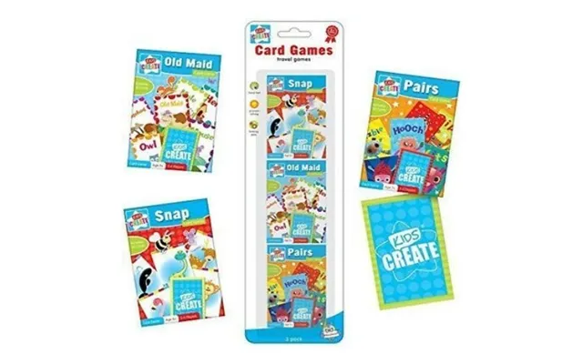 Kids Create Travel Card Games 3 Pack