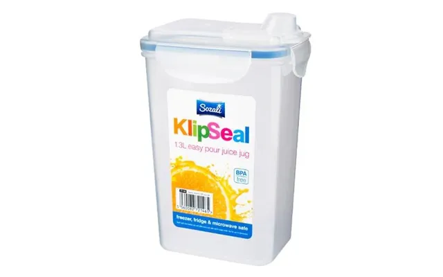 Klipseal Plastic Juice Container Jug 1.3l