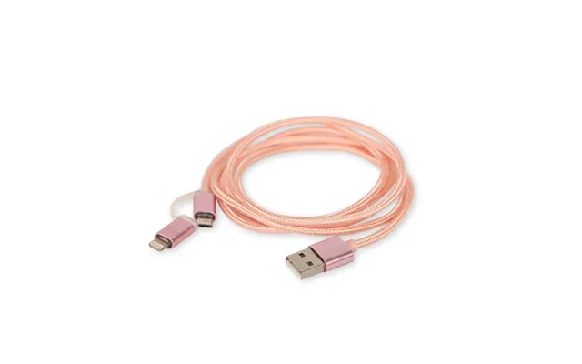 Konekt 2-in-1 Usb Braided Cable 1.5m - Assorted Colours