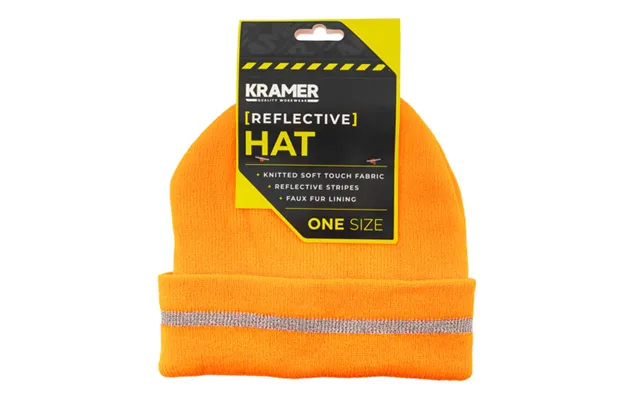 Kramer Reflective Hat One Size Assorted Colours - Orange