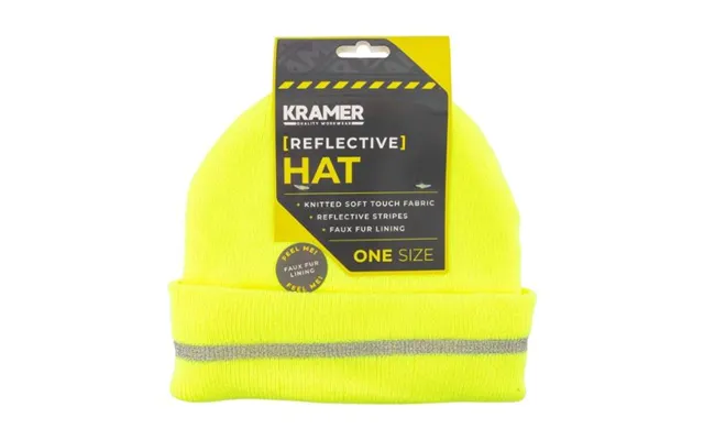 Kramer Reflective Hat One Size Assorted Colours - Yellow