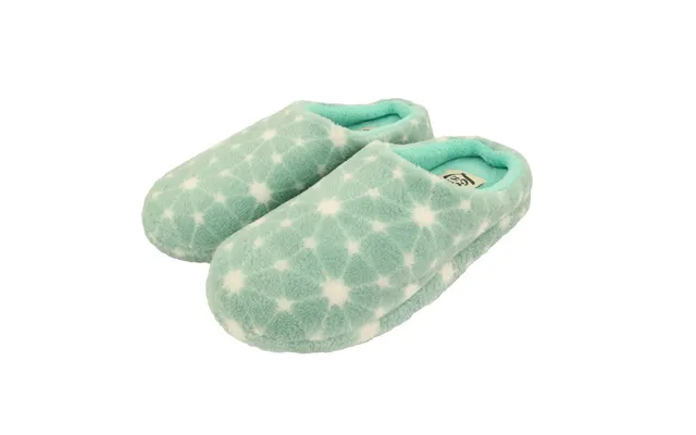 Ladies Mint Abstract Fashion Mule Slippers - 7-8