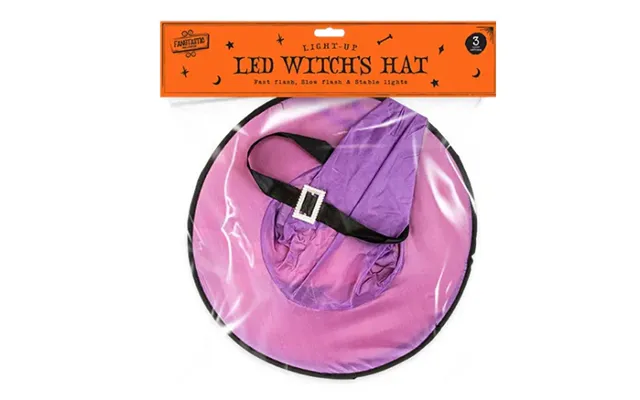 Led Witch Hat Light Up Halloween Hat - Purple