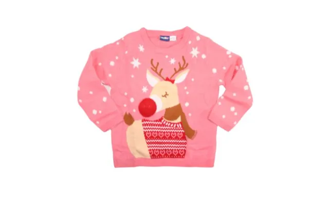 Lupilu Kids Rudolph Pink Christmas Jumper Assorted Sizes - 2-4 Years