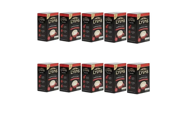 Lyons Premium Instant Cappuccino Coffee X 12 Sachets 15g Assorted Pack Size