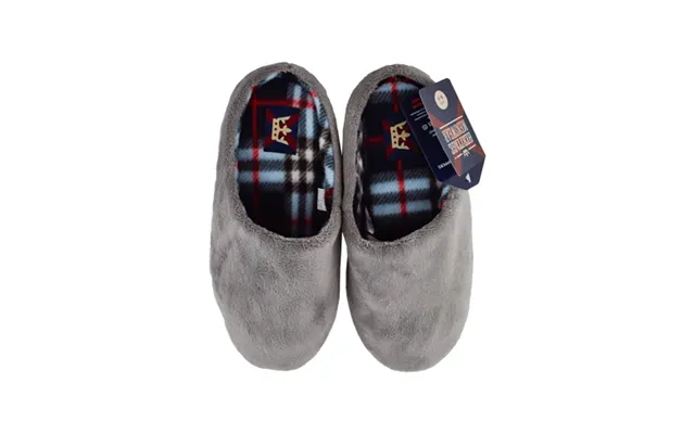 Men's Basic Grey Mule Slippers Assorted Sizes - 6-7