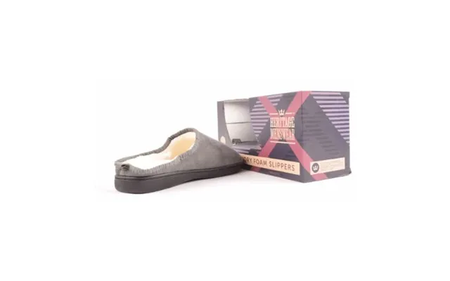 Men's Memory Foam Slippers Assorted Sizes Colours - Grey 7-9