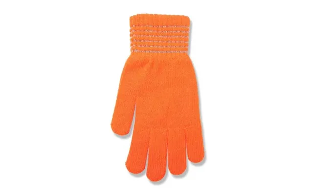 Mens Reflective Knitted Gloves One Size Assorted Colours - Black