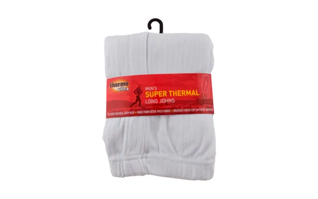 Men's Super Thermal Long Johns Assorted Sizes Colours - Medium White