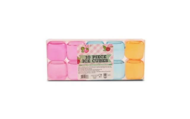Multicoloured Reusable Ice Cubes 10 Piece
