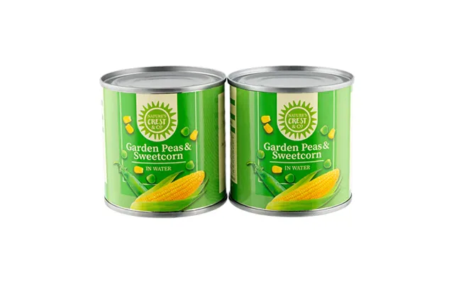 Nature's Crest Co. Garden Peas & Sweetcorn In Salt Water 2 X 184g