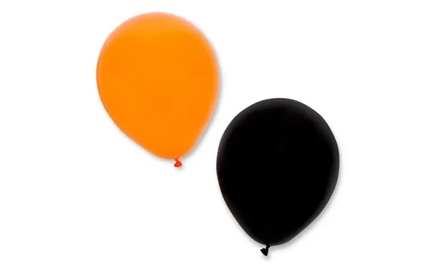 Orange And Black Halloween Balloons 24 Pk