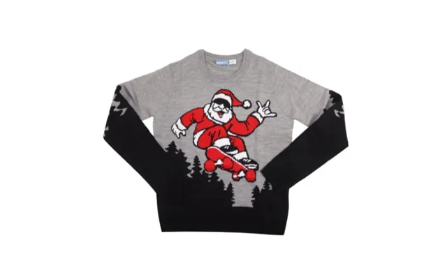 Pepperts Kids Christmas Jumper Santa & Skateboard Assorted Sizes - 12-14 Years