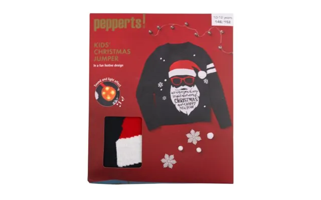 Pepperts Santa Face Kids Christmas Jumper Assorted Sizes - 8-10 Years