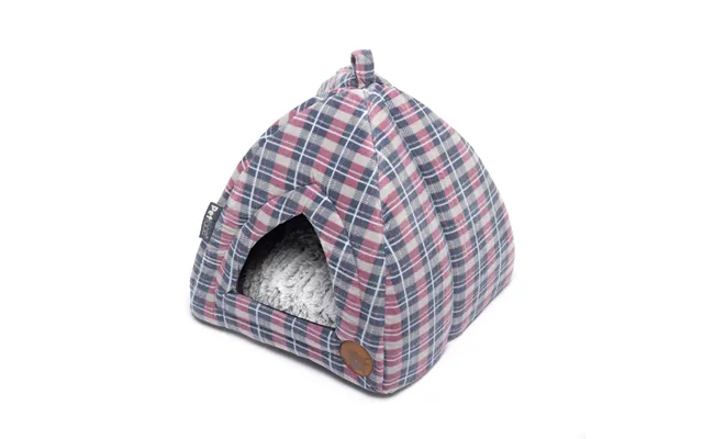 Petface Cat Igloo Grey Check