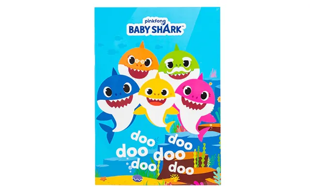Pinkfong Baby Shark Family Colouring In Pad A4