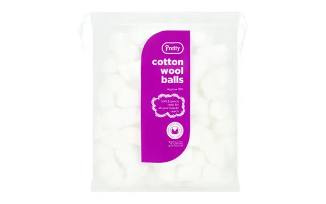 Pretty Cotton Wool Balls 100 Pk