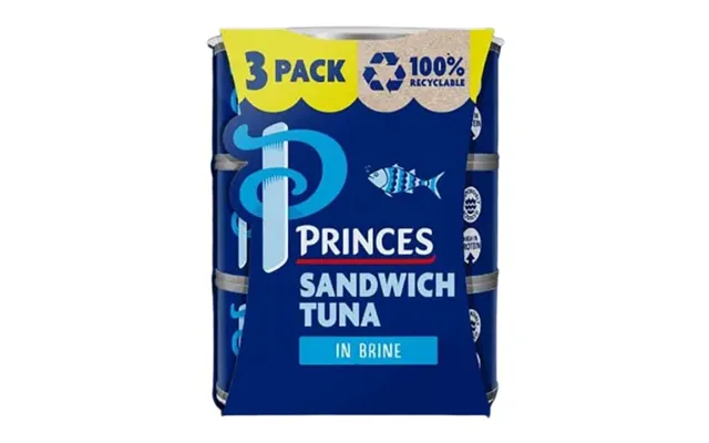 Princes Sandwich Tuna In Brine 3 X 140g