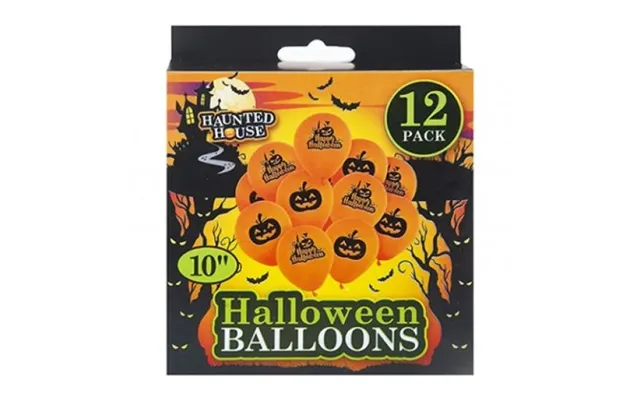 Printed Halloween Balloons 12 Pack 10