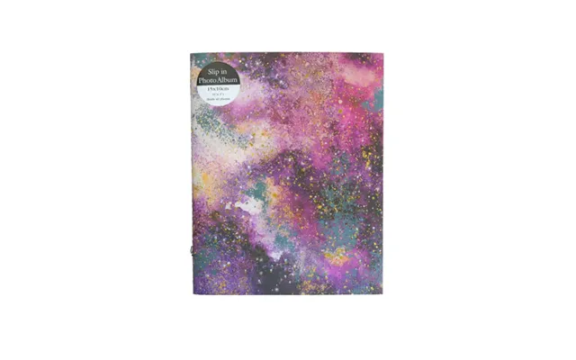 Purple & Gold Marble Print Slip In Photo Album 15 X 10cm