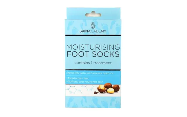 Skin Academy Macadamia Seed Oil Moisturising Foot Socks 1 Pair