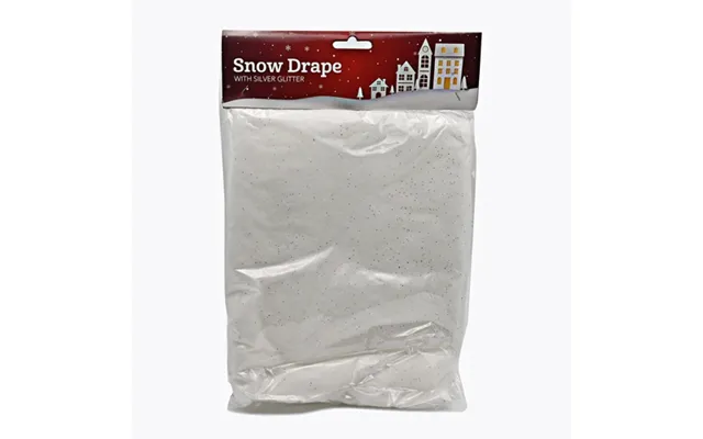 Snow Drape With Silver Glitter
