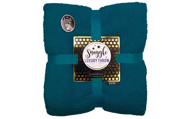 Snuggle Luxury Supersoft Teal Throw - 130cm X 180cm