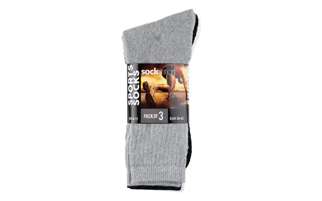 Socksation Mens Sports Socks Assorted Colours 6-11 3 Pack