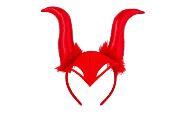 Spooksville Halloween Horn Headbands Assorted Colours - Red