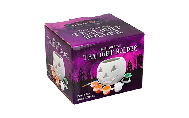 Spooksville Paint Your Own Pumpkin Tealight Holder