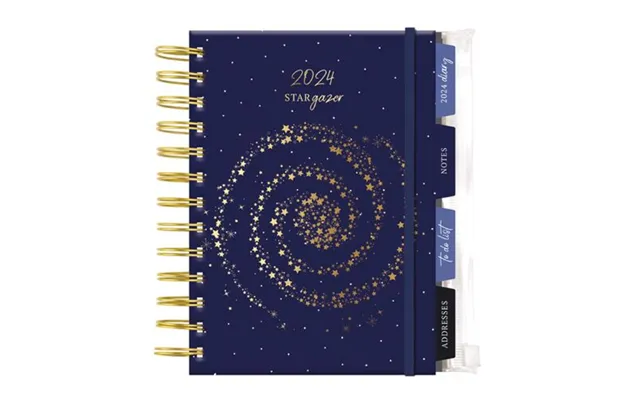 Stargazer 2024 Organiser Navy & Gold A5 Diary