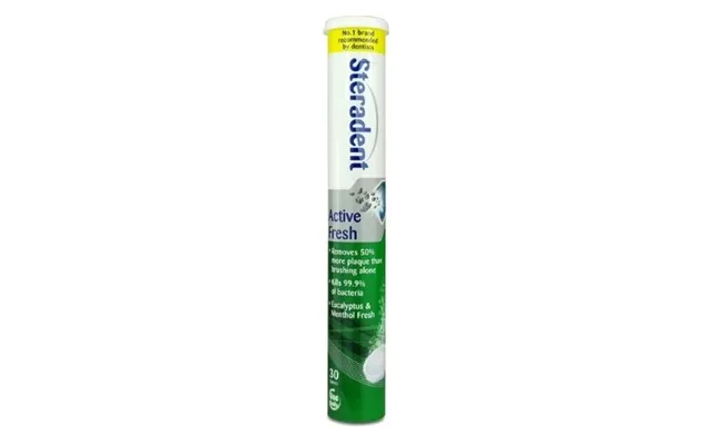 Steradent Active 30 Tablets Assorted Flavours - Eucalyptus & Menthol