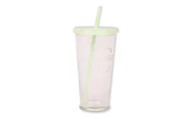 Summer Party Tall Drinking Glass With Straw