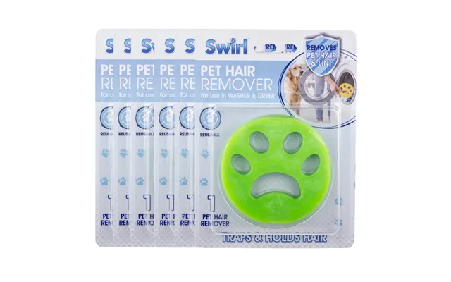 Swirl Pet Hair Remover Assorted Packs - Green Pack Of 6