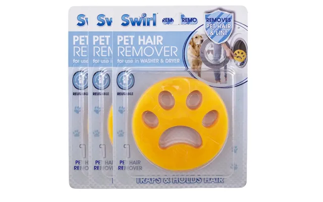 Swirl Pet Hair Remover Assorted Packs - Yellow Pack Of 3