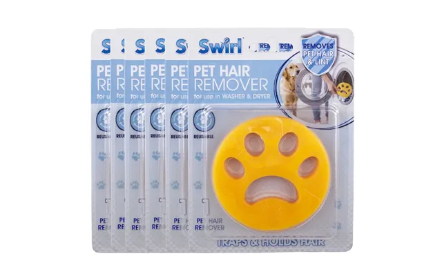 Swirl Pet Hair Remover Assorted Packs - Yellow Pack Of 6