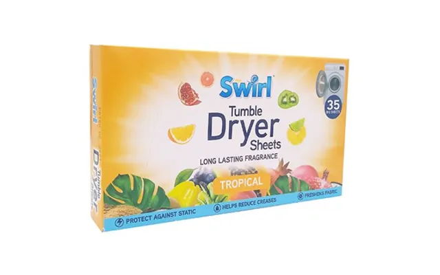 Swirl Tumble Dryer Sheets Tropical 35 Pack - Pack Of 1