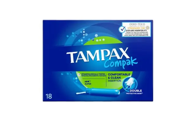 Tampax Compak Comfortable & Clean Super 18 Pk
